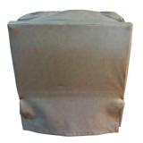 LL - Gray Leather Recliner Armchair with Tufted Back