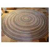 LL - Large 96-Inch Round Braided Area Rug
