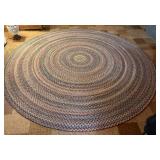 LL - Large 96-Inch Round Braided Area Rug