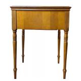 LL - Vintage Domestic Sewing Machine with Wood Table Cabinet