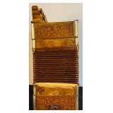 LL - Vintage Concertone German Accordion with Floral Detailing