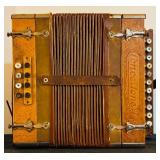 LL - Vintage Concertone German Accordion with Floral Detailing