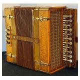 LL - Vintage Concertone German Accordion with Floral Detailing