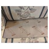 LL - Vintage Marshfield Floral Striped Loveseat, 58 Inch