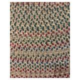LL - 84-Inch Vintage Round Braided Area Rug in Multi-Color