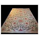LL - 6x9 Hand Tufted Wool and Cotton Beige Floral Area Rug