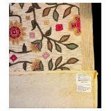 LL - 6x9 Hand Tufted Wool and Cotton Beige Floral Area Rug