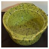 LL - Set of 3 Vintage Cerutil Portugal Stoneware Casserole Dishes Avocado Green and Red
