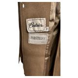 LL - Cedrics Forstmann Wool Long Coat with Fur Collar, Approx. L-XL