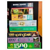 LL - Lot of 20 Assorted Jigsaw Puzzles, 500 to 1500 Pieces