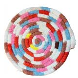 LL - Set of 4 Handmade 16-Inch Round Colorful Table Placemats