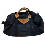 LL - Set of 2 Eddie Bauer Duffel Bags with Leather Accents