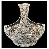 LL - Collection of Vintage Glass and Crystal Bowls, Creamer, and Basket