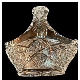 LL - Collection of Vintage Glass and Crystal Bowls, Creamer, and Basket