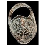 LL - Collection of Vintage Glass and Crystal Bowls, Creamer, and Basket