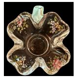 LL - Collection of Vintage Glass and Crystal Bowls, Creamer, and Basket