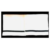 LL - Pottery Barn Towel Set, Black and White Rug, and Satin Napkins Bundle