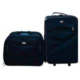 LL - Set of 2 Vintage Luggage Pieces Pierre Cardin and Samsonite