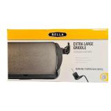 LL - BELLA Extra Large 10.5x20 Inch Griddle with Removable Temperature Control