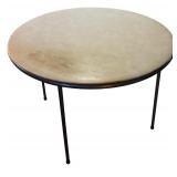 LL - Vintage Costco Home Products Folding Round Table 39.5 Inch Diameter