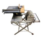 S - SCOT Half Horse Power Motor Table Saw on Folding Stand