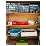 S - Assorted Hardware Collection with Drawers, Screws, Nails, Washers and Fasteners