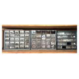 S - Assorted Hardware Collection with Drawers, Screws, Nails, Washers and Fasteners