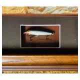LL - Framed Fish Artwork with Signed Rapala Lure Display