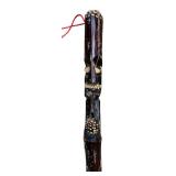 LL - Set of 3 Vintage Wooden Walking Canes with Carved and Ornate Handles