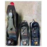 S - Set of 3 Vintage Stanley Woodworking Hand Planes
