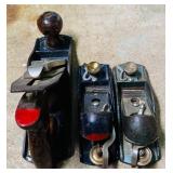 S - Set of 3 Vintage Stanley Woodworking Hand Planes