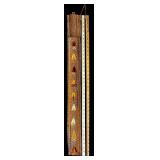LL - Pair of 36-Inch Wooden Yardsticks with Woven Sleeve Cover