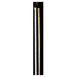 LL - Pair of 36-Inch Wooden Yardsticks with Woven Sleeve Cover