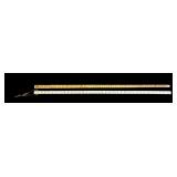 LL - Pair of 36-Inch Wooden Yardsticks with Woven Sleeve Cover