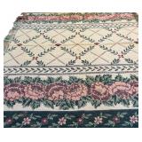 LL - Floral Woven Throw Blanket with Fringe