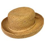 LL - Set of 4 Woven Straw and Crochet Wide Brim Sun Hats