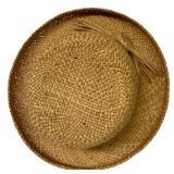 LL - Set of 4 Woven Straw and Crochet Wide Brim Sun Hats