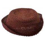 LL - Set of 4 Woven Straw and Crochet Wide Brim Sun Hats
