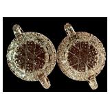 LL - Collection of Vintage Glass Serving Pieces and Bowls including Candlewick Platter