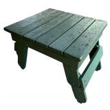 BY - Vintage Wooden Bench and Table Set with Distressed Finish
