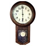 LL - Vintage Elgin Regulator Wall Clock with Pendulum