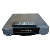 LL - Toshiba M-447 VHS Player with Remote and Lot of 9 VHS Movies