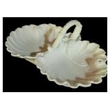 LL - Vintage White Porcelain Serving Platter and Bowls Set