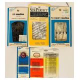 LL - Large Craft Lot with Embroidery Floss, Sewing Needles, Thread, Trims, and Yarn in Decorative Container