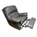 LL - Gray Recliner Chair with Plush Cushioning