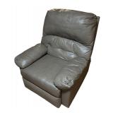 LL - Gray Recliner Chair with Plush Cushioning