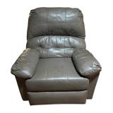 LL - Gray Recliner Chair with Plush Cushioning