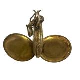 K - American Waltham Vintage Pocket Watch with Ornate Case and Chain