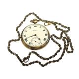 K - Waltham Vintage Pocket Watch with Ornate Fob Chain