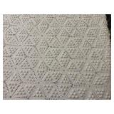BR - Vintage Handmade Popcorn Crochet Full Size Bedspread Coverlet